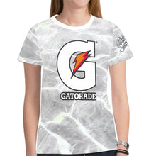Load image into Gallery viewer, White 7 Med New All Over Print T-shirt for Women (Model T45)
