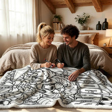 Load image into Gallery viewer, Wildcats Spirit Coloring Doodle Blanket 100×150cm (24-Color Markers)
