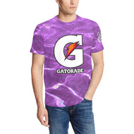 G Purple 2 Men's All Over Print T-Shirt (Random Design Neck) (Model T63)