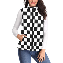 Load image into Gallery viewer, Checker Women's Padded Vest Jacket (Model H44)
