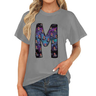 Custom Letter/Photo Women's T-Shirt in USA Size (Front Printing) (Model T78)