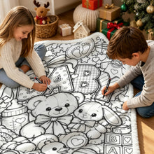 Load image into Gallery viewer, Baby Nursery Coloring Doodle Blanket 100×150cm (24-Color Markers)
