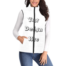 Load image into Gallery viewer, Custom Vest Women's Padded Vest Jacket (Model H44)
