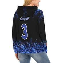 Load image into Gallery viewer, Azteca Hoodie Women Glitter Final Ema hood Glitter black final zyana All Over Print Hoodie for Women (USA Size) (Model H13)
