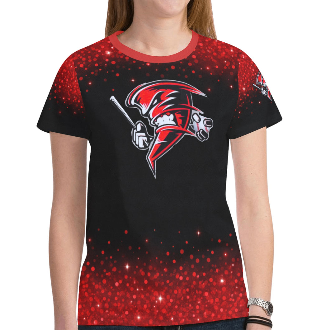 Windy Warriors 8 New All Over Print T-shirt for Women (Model T45)