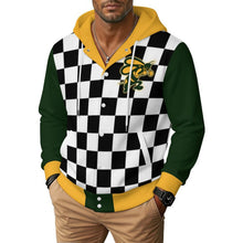 Load image into Gallery viewer, Design Unisex Hooded Baseball Jacket
