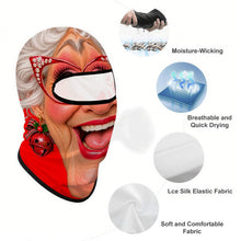 Load image into Gallery viewer, Full Face Mask Christmas Grandma
