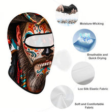 Load image into Gallery viewer, Full Face Mask Sugar Skull Guy

