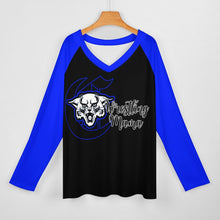 Load image into Gallery viewer, Wildcat Senior Wrestling Mama- The Last Take Down Season- Long sleeve loose tee
