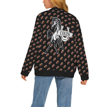 Load image into Gallery viewer, Ribbed Cardigan Colts Big Back Women's Ribbed Cardigan (Model H73)
