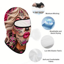 Load image into Gallery viewer, Full Face Mask Sugar Skull Girl
