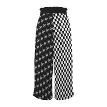 Load image into Gallery viewer, School Spirit Pants Checker Mascot Colts Elastic Waist Tether Pockets Wide Leg Pants
