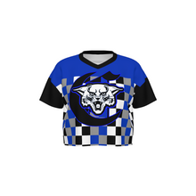 Load image into Gallery viewer, Design Women’s Cropped V-Neck Soccer Jersey
