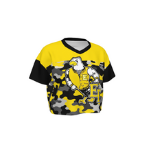 Load image into Gallery viewer, Design Women’s Cropped V-Neck Soccer Jersey
