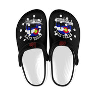 SC C black Custom Print Foam Clogs for Adults