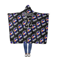 Steel City Hooded Blanket Flannel Hooded Blanket 56''x80''