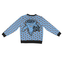Load image into Gallery viewer, Ribbed Cardigan Leopard NUMBER FOOTBALL Cyclone Big Back Women's Ribbed Cardigan (Model H73)
