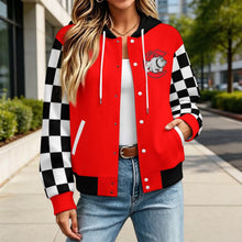 Load image into Gallery viewer, Design Unisex Hooded Baseball Jacket

