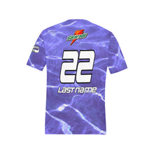 Load image into Gallery viewer, G Purple Men&#39;s All Over Print T-Shirt (Random Design Neck) (Model T63)
