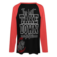 Load image into Gallery viewer, Bulldog Senior Wrestling Mama- The Last Take Down Season- Long sleeve loose tee

