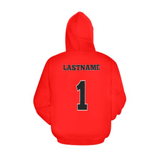 Load image into Gallery viewer, Steel City men red All Over Print Hoodie for Men (USA Size) (Model H13)
