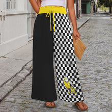 Load image into Gallery viewer, School Spirit Pants Eagles Half Elastic Waist Tether Pockets Wide Leg Pants
