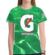 Green New All Over Print T-shirt for Women (Model T45)
