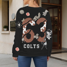 Load image into Gallery viewer, Junk Colts 1 Women's Crew Neck Sweater (Model H75)
