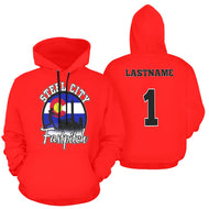 Steel City men red All Over Print Hoodie for Men (USA Size) (Model H13)