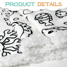 Load image into Gallery viewer, Baby Nursery Coloring Doodle Blanket 100×150cm (24-Color Markers)
