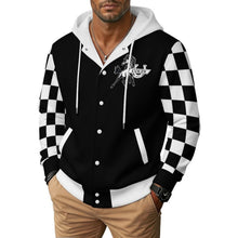 Load image into Gallery viewer, Design Unisex Hooded Baseball Jacket
