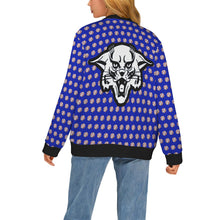 Load image into Gallery viewer, Ribbed Cardigan Leopard Baseball c Women's Ribbed Cardigan (Model H73)
