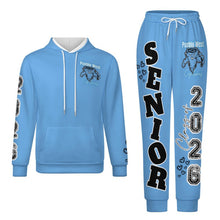 Load image into Gallery viewer, Pueblo West Blue Sweater Adult Hoodie Set
