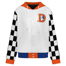 Load image into Gallery viewer, Design Unisex Hooded Baseball Jacket
