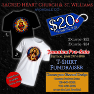 Jamaica Shirts- Sacred Heart Church & St. Williams Chapel- Presale