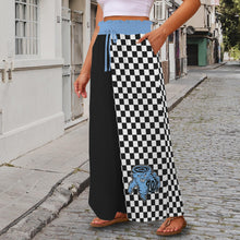Load image into Gallery viewer, School Spirit Pants Cyclones Half Elastic Waist Tether Pockets Wide Leg Pants
