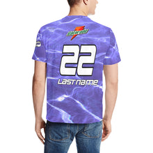 Load image into Gallery viewer, G Purple Men&#39;s All Over Print T-Shirt (Random Design Neck) (Model T63)
