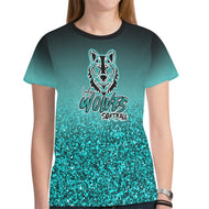 LW 2 New All Over Print T-shirt for Women (Model T45)