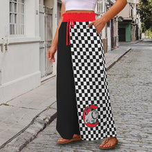 Load image into Gallery viewer, School Spirit Pants Bulldogs Half Elastic Waist Tether Pockets Wide Leg Pants

