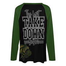 Load image into Gallery viewer, Hornet Senior Wrestling Mama- The Last Take Down Season- Long sleeve loose tee
