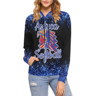 Azteca Hoodie Women Glitter Final Ema hood Glitter black final zyana All Over Print Hoodie for Women (USA Size) (Model H13)