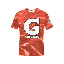 Load image into Gallery viewer, G Red Men&#39;s All Over Print T-Shirt (Random Design Neck) (Model T63)
