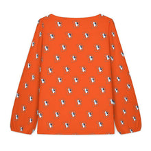 Load image into Gallery viewer, Design Women's V‑Neck Lantern Long‑Sleeve Blouse
