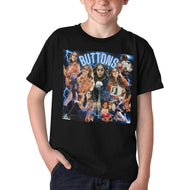Buttons Youth Kids' All Over Print T-shirt (Model T65)
