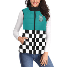 Load image into Gallery viewer, Checker Half LW Women's Padded Vest Jacket (Model H44)
