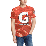 G Red Men's All Over Print T-Shirt (Random Design Neck) (Model T63)