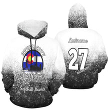 Load image into Gallery viewer, Steel City Mama LasNname/FirstName/NickName/Number san All Over Print Hoodie for Women (USA Size) (Model H13)
