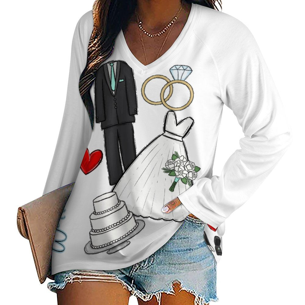 Women Long Sleeve Loose Tee