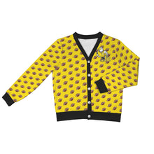 Load image into Gallery viewer, Ribbed Cardigan Leopard NUMBER FOOTBALL EE Big Back Women's Ribbed Cardigan (Model H73)
