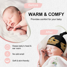 Load image into Gallery viewer, Crown Top Knot Hat for Baby

